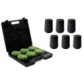 Set of 6 9-position LED flashing construction lamps