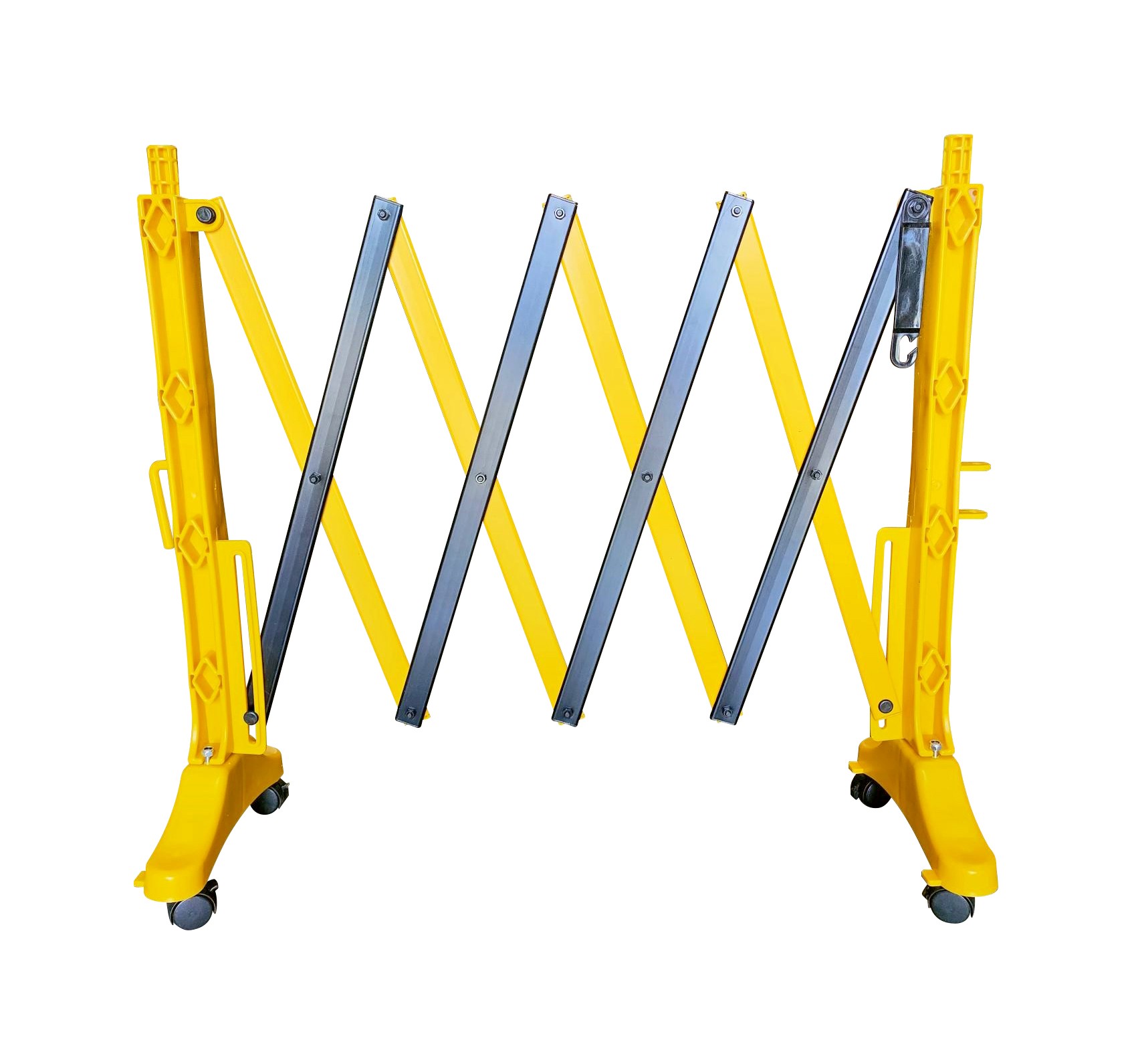 Barrière extensible plastique avec roulettes 2 m