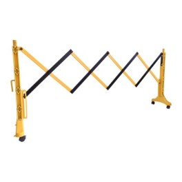 Barrière extensible plastique avec roulettes 2 m