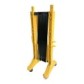 Barrière extensible plastique avec roulettes 2 m
