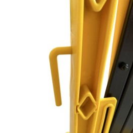Barrière extensible plastique avec roulettes 2 m