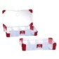 Compartment box with rubber corners