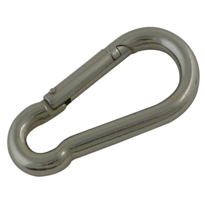 Mousqueton pompier acier