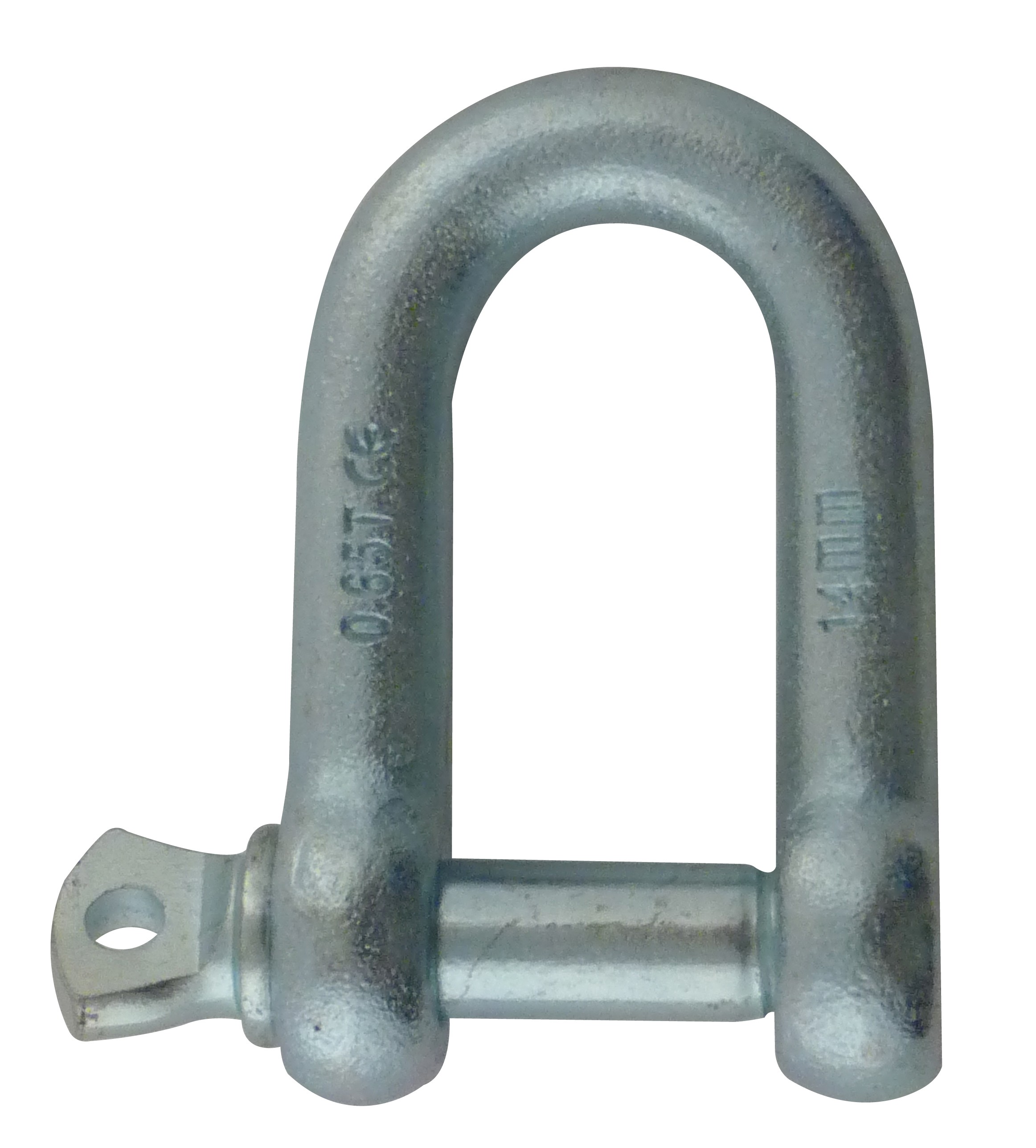 Zinc-plated shackle