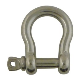 Stainless steel bow shackle