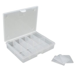 Box with fixed or variable compartments