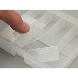 Box with fixed or variable compartments