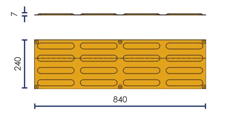 Tactile guidance strip