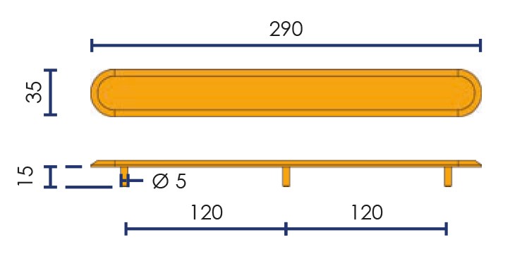 290mm tactile paving strip