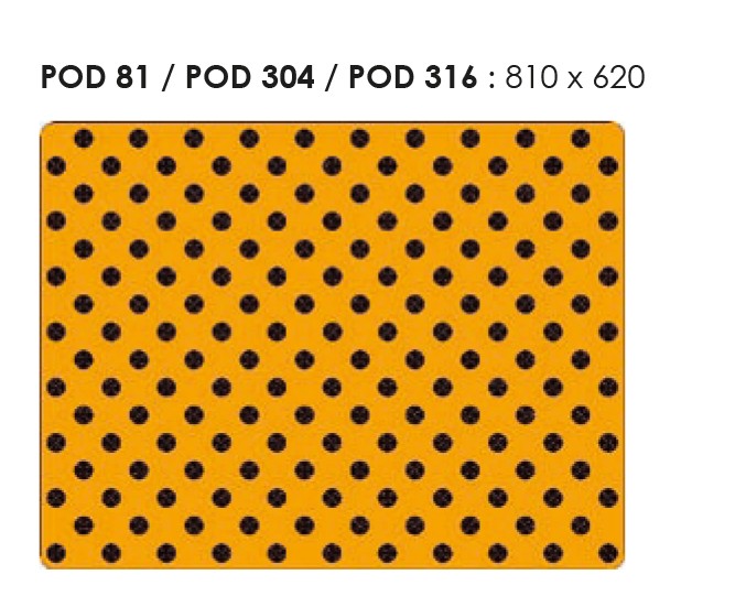 Tactile paving slab with studs