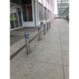 Stainless steel protective post