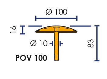Stainless steel road stud