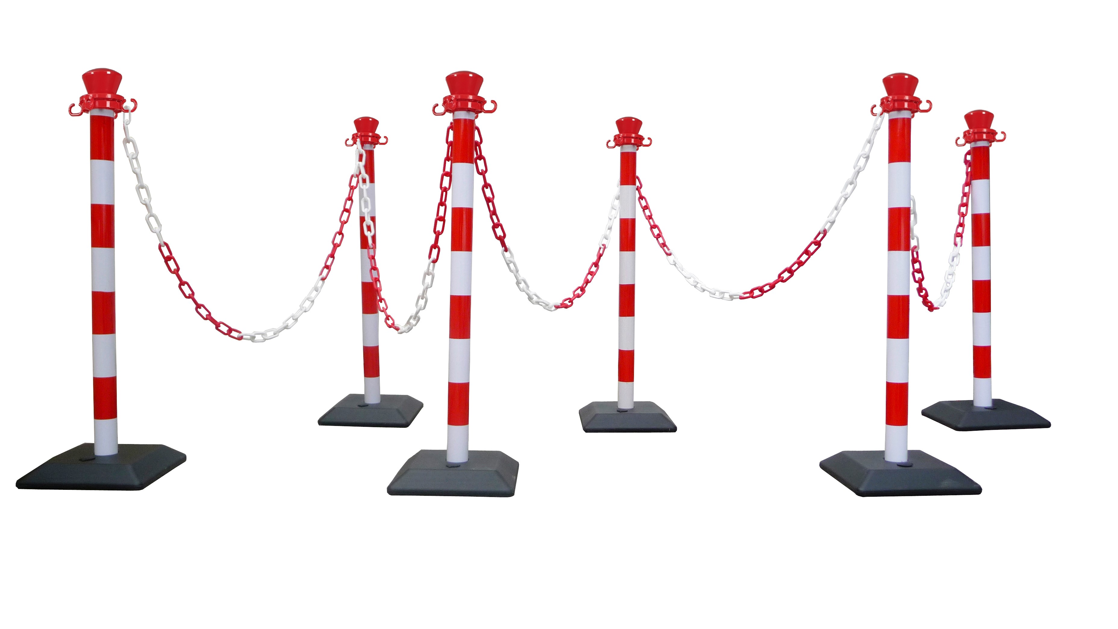 Plastic bollard with chain - Monobloc