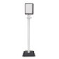 Fixed height plastic information post