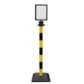 Fixed height plastic information post