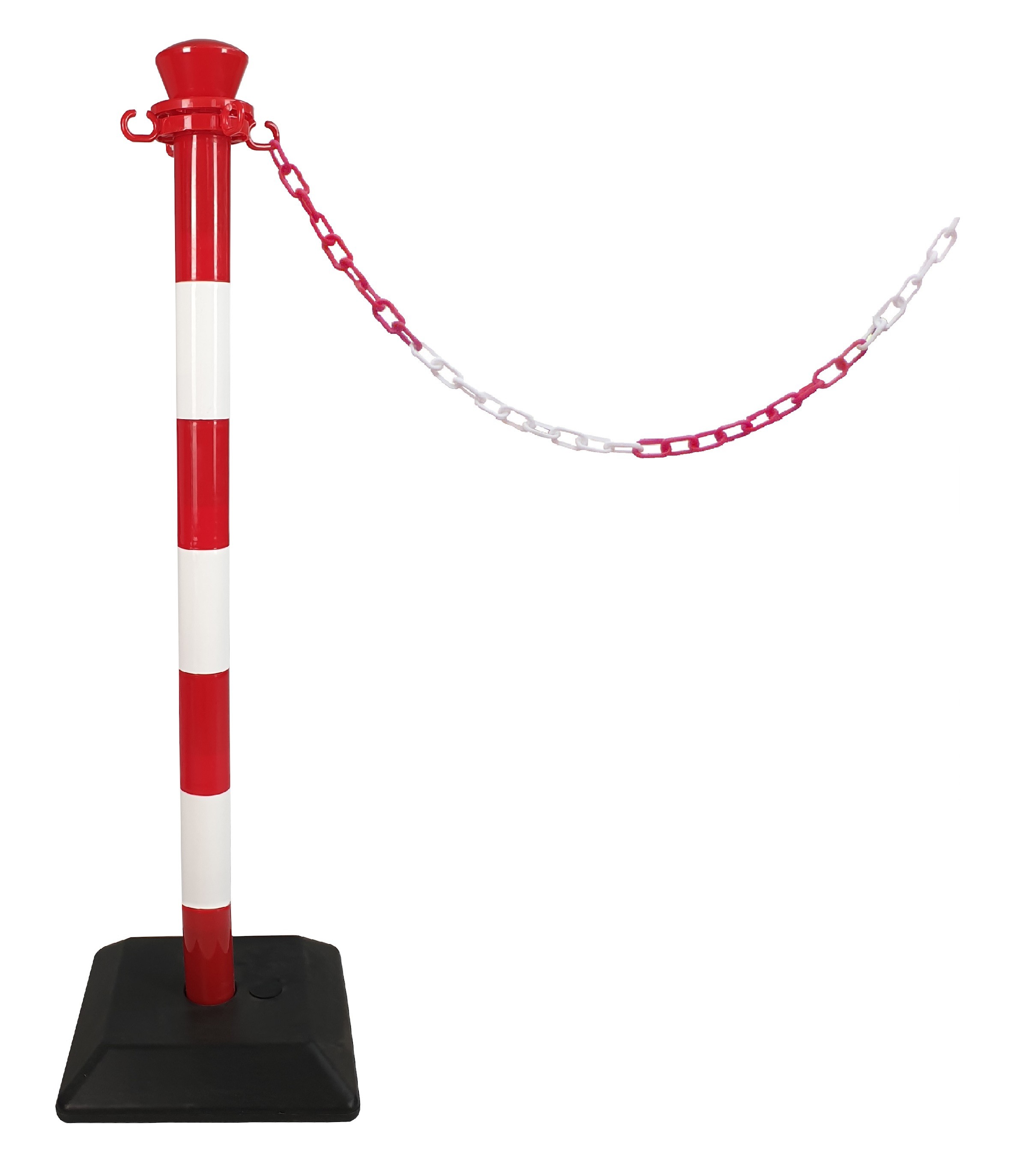 Plastic bollard with chain - Monobloc