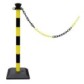 Kit 1 poteau abs avec 2m de chaine - base vide