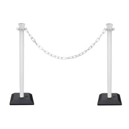 Plastic bollard with chain - kit