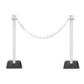 Plastic bollard with chain - kit