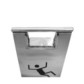 Chevalet de signalisation de danger inox