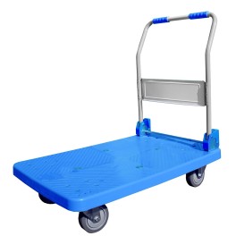 Foldable handling trolley