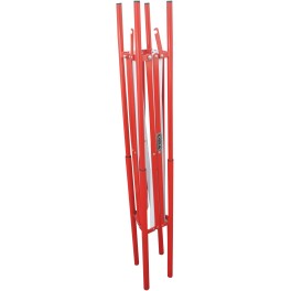 Square extendable construction barrier