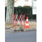 Square extendable construction barrier