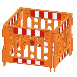 Polypropylene safety barrier