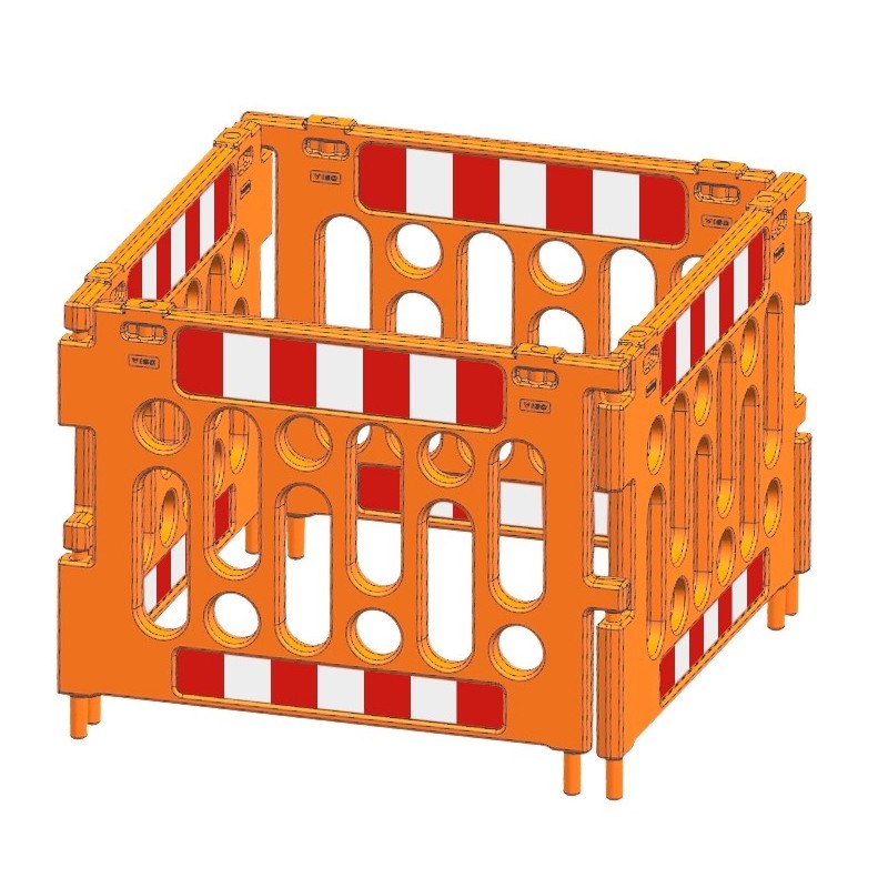 Polypropylene safety barrier