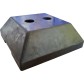 Base for polypropylene safety barrier