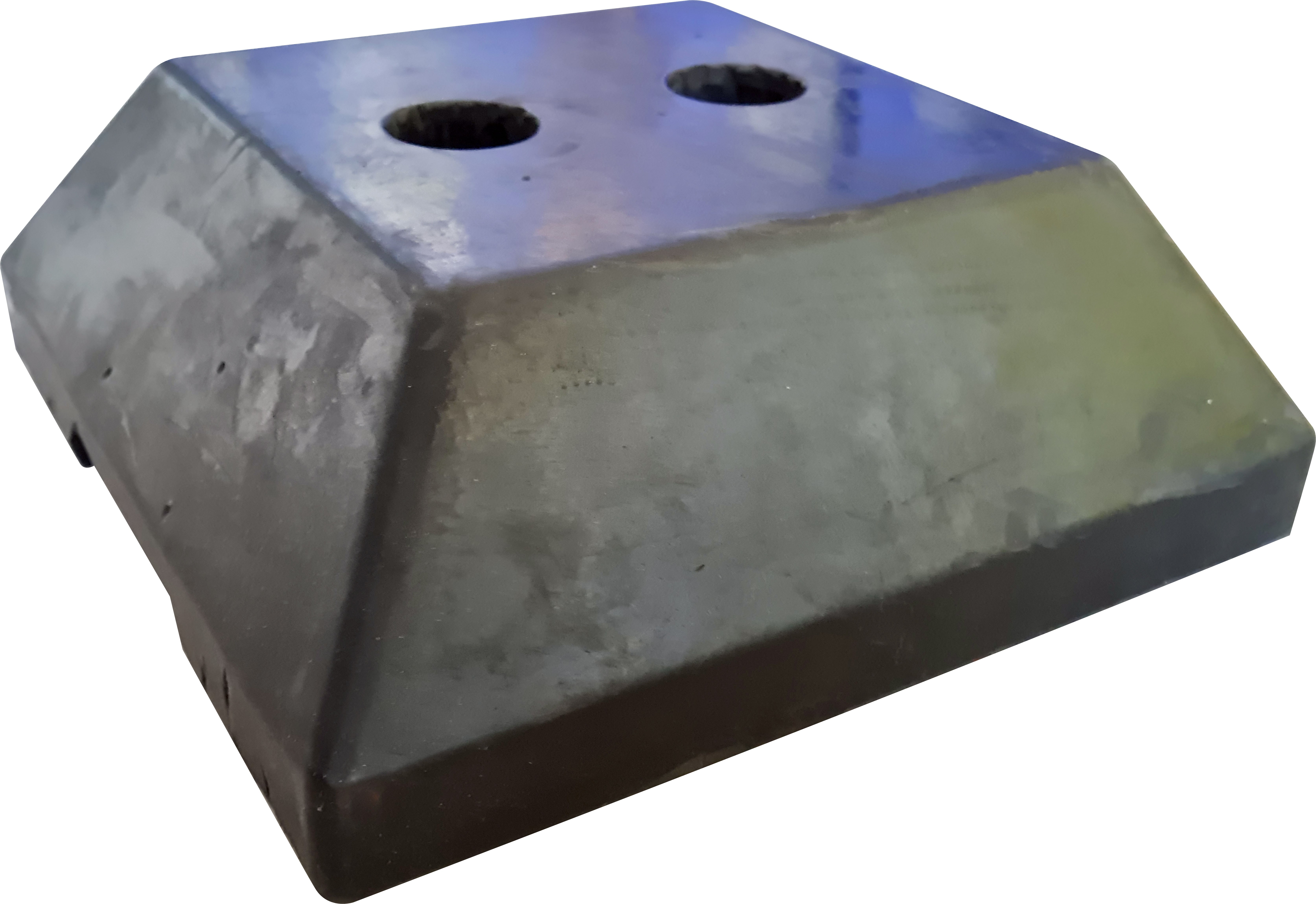 Base pour barrière de sécurité polypropylène