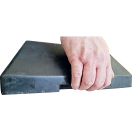 Base for polypropylene safety barrier