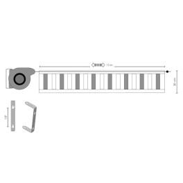 Reel with 15m signaling tape