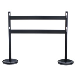 Steel bollard kit with barrier