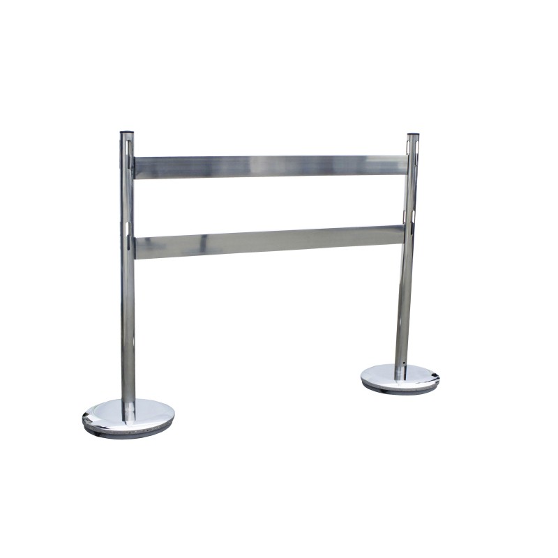 Steel bollard kit with barrier