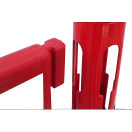 ABS bollard kit with barrier