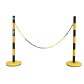 Steel bollard kit with chain