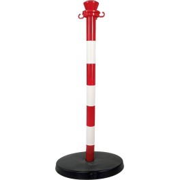 Plastic bollard with heavy base