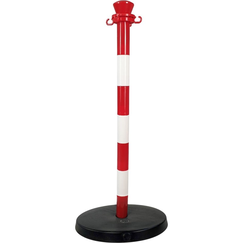 Plastic bollard with heavy base