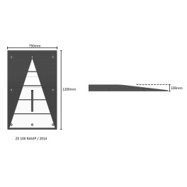 Wheelchair access ramp (PRM)