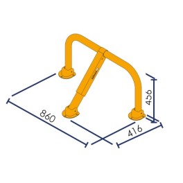 Arceau de parking haute résistance