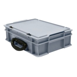 Handling crate with a lid, from 10 liters to 50 liters 