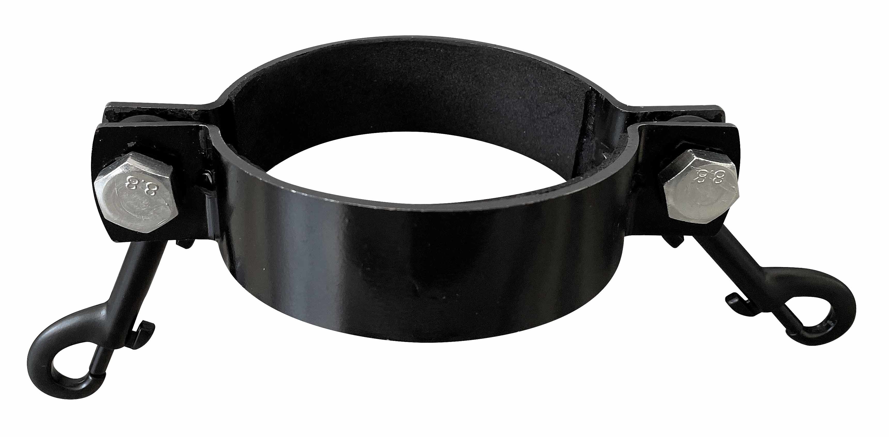 Steel post chain attachment ring