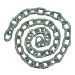 Straight welded chain with short links 