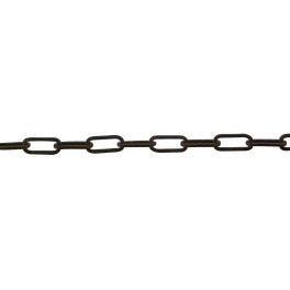 Hammered square steel wire Figaro chain 