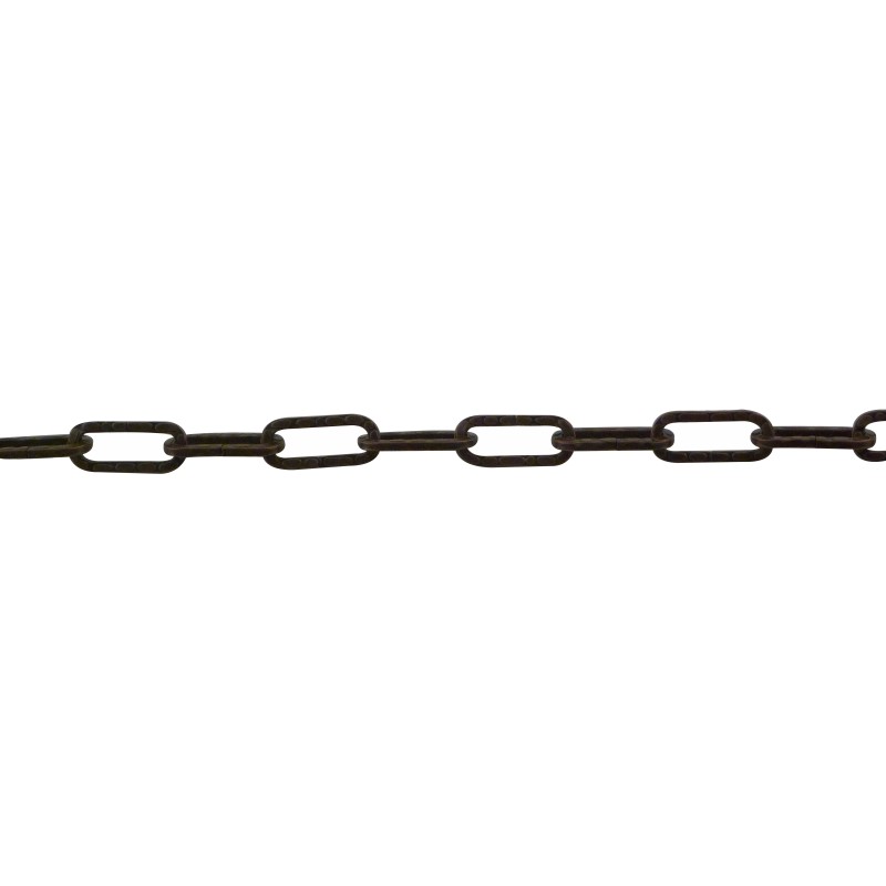 Hammered square steel wire Figaro chain 