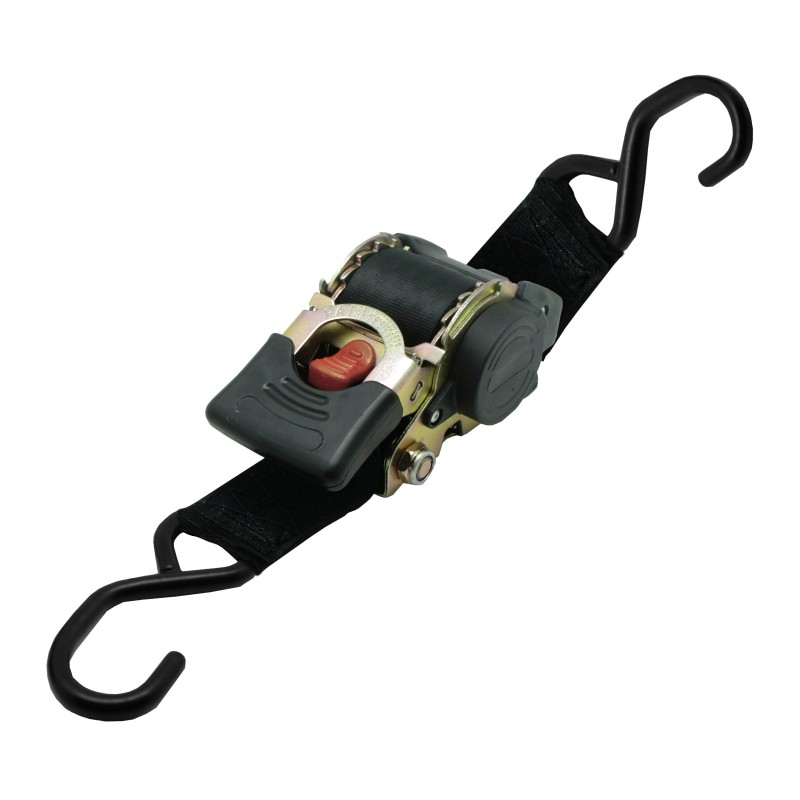 Retractable ratchet tie down  