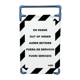 Barrière d'intervention inox 1000 mm